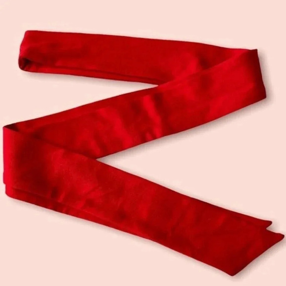 Winser London Flared Bow Detail Midi Dress Red - Picture 11 of 14